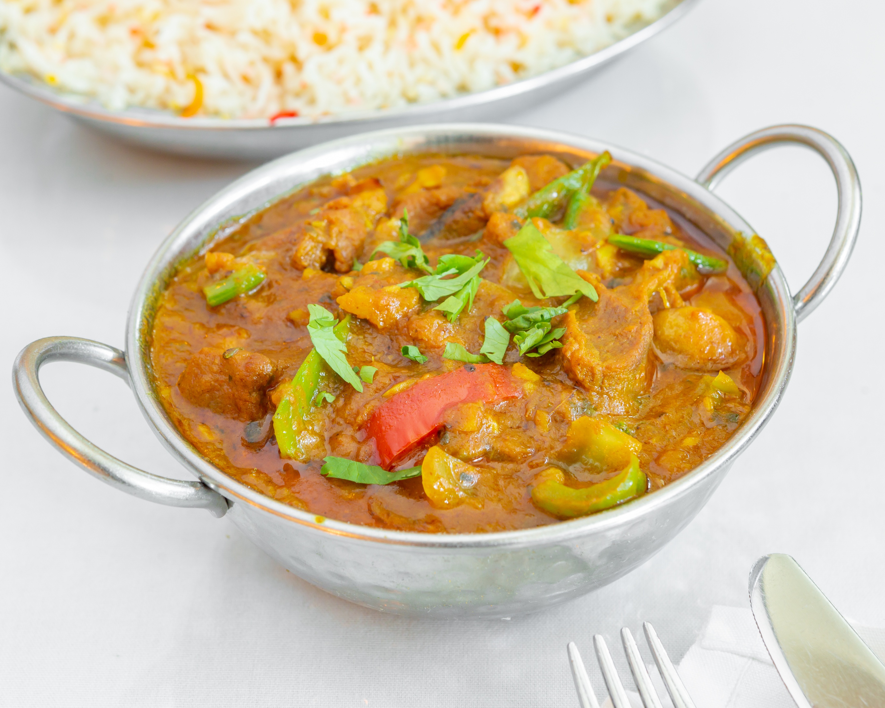 Order BEEF JALFREZI food online from India Quality Restaurant store, Boston on bringmethat.com