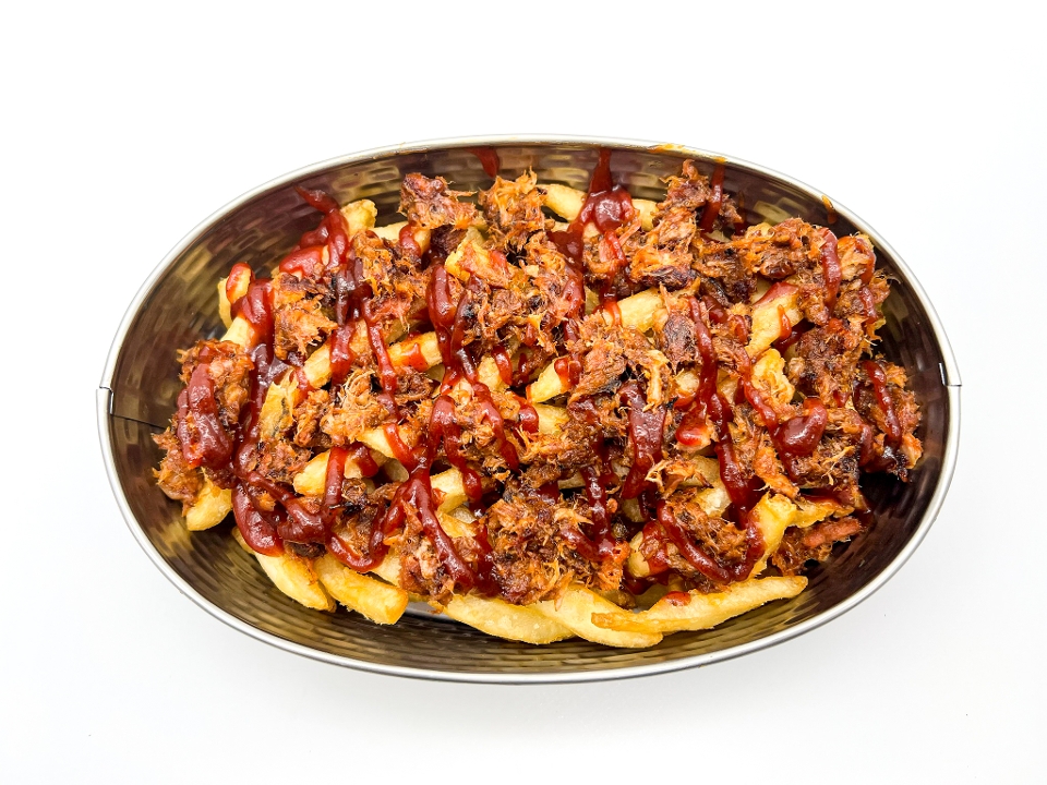 Order Pulled Pork Fries food online from Mike's Pizza store, Parlin on bringmethat.com