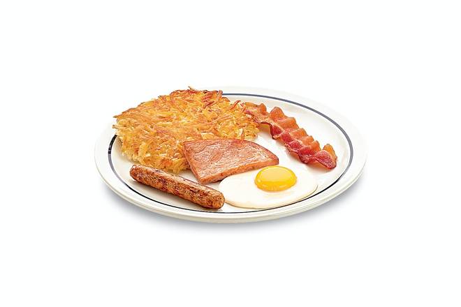 Order 55+ Breakfast Sampler food online from IHOP store, Northlake on bringmethat.com