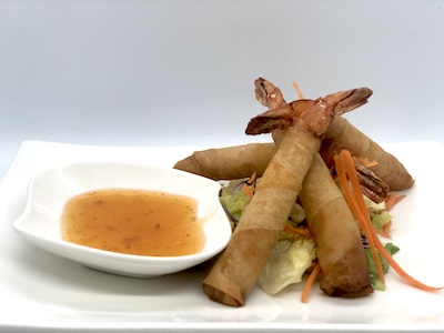 Order Shrimps in Blankets(4 pcs) food online from Thai Silver Spoon store, Springboro on bringmethat.com