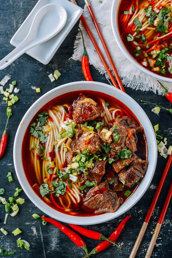Order Spicy Beef Noodle Soup food online from Facing East Noodle & Bar store, San Diego on bringmethat.com