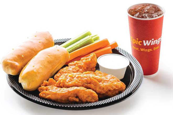 Order 3 pc Tenderloin Strips Combo Meal food online from Epic Wings- College store, San Diego on bringmethat.com