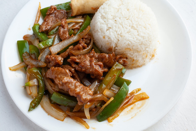 Order Pepper Steak Combo food online from China Bowl Express store, Charlotte on bringmethat.com