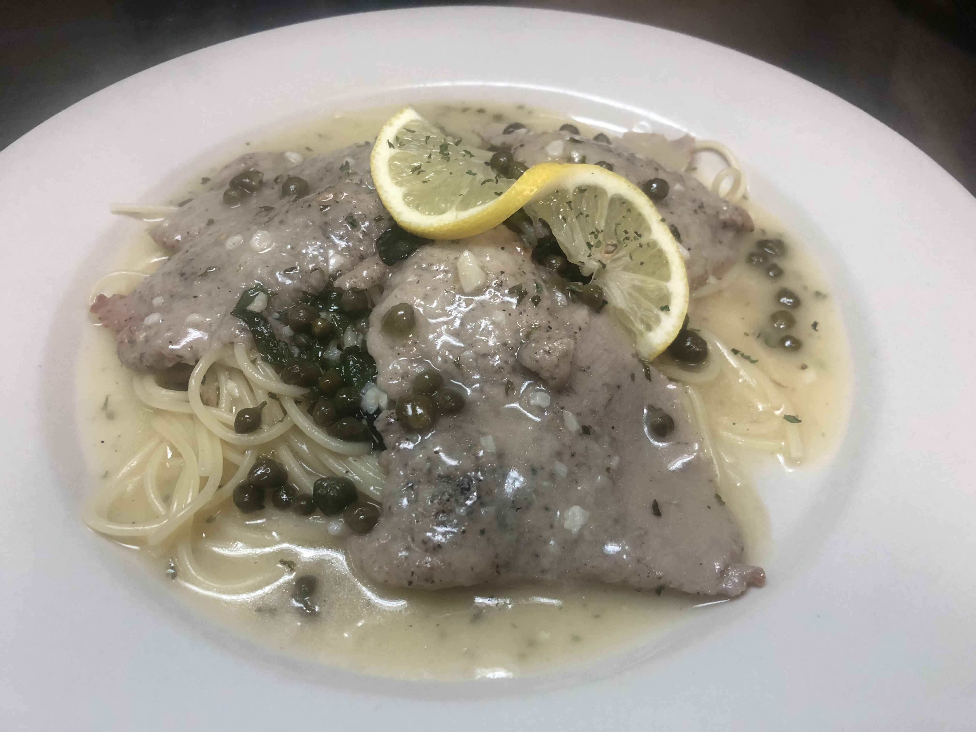Order Veal Piccata food online from Verona Italian Cafe store, Dallas on bringmethat.com