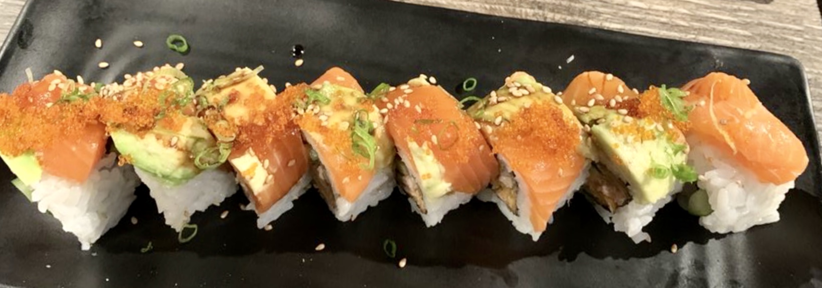 Order 8 Piece Salmon Lover Roll food online from Amami Sushi Bistro store, San Francisco on bringmethat.com