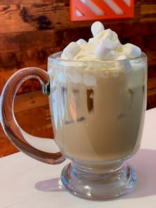 Order Hot Toasted Marshmallow White Chocolate Mocha food online from Zebra House Coffee store, San Clemente on bringmethat.com