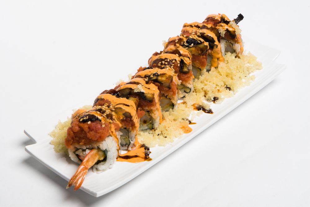Order Hungry Man Roll food online from Kaiba Japanese Restaurant store, Monterey Park on bringmethat.com