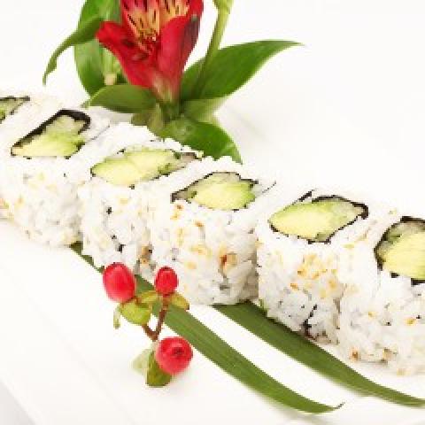 Order Shrimp Avocado Roll food online from Chikara Sushi & Asian Fusion store, Phoenixville on bringmethat.com