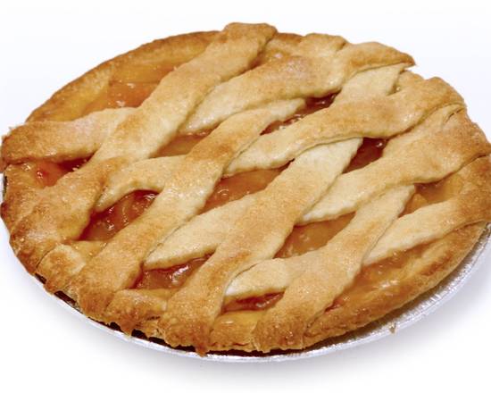 Order Peach Lattice Pie - 8" food online from Lucky California store, Napa on bringmethat.com