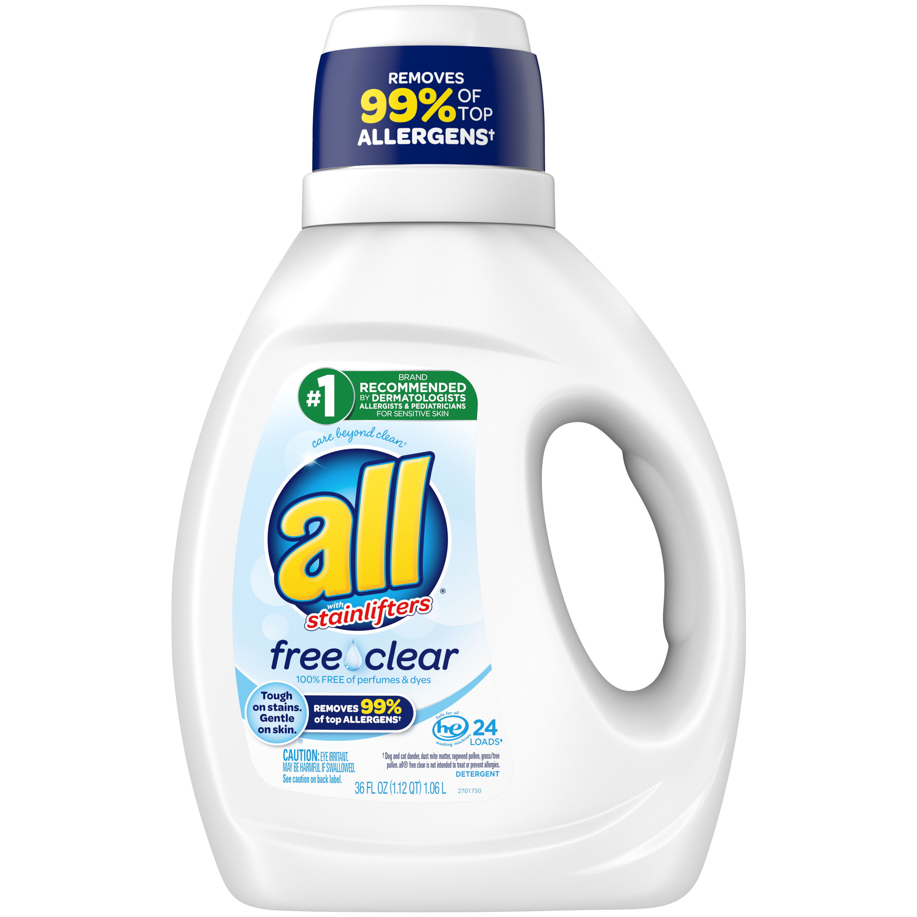 Order All Liquid Laundry Detergent - Free Clear for Sensitive Skin, 36 fl oz food online from Rite Aid store, REEDLEY on bringmethat.com