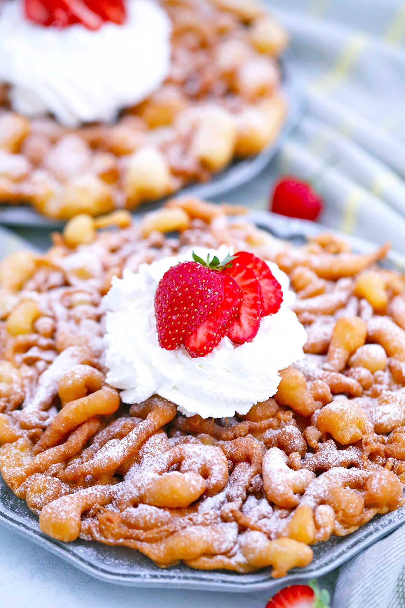 Order Strawberry Funnel Cake food online from The Fry store, Atlanta on bringmethat.com