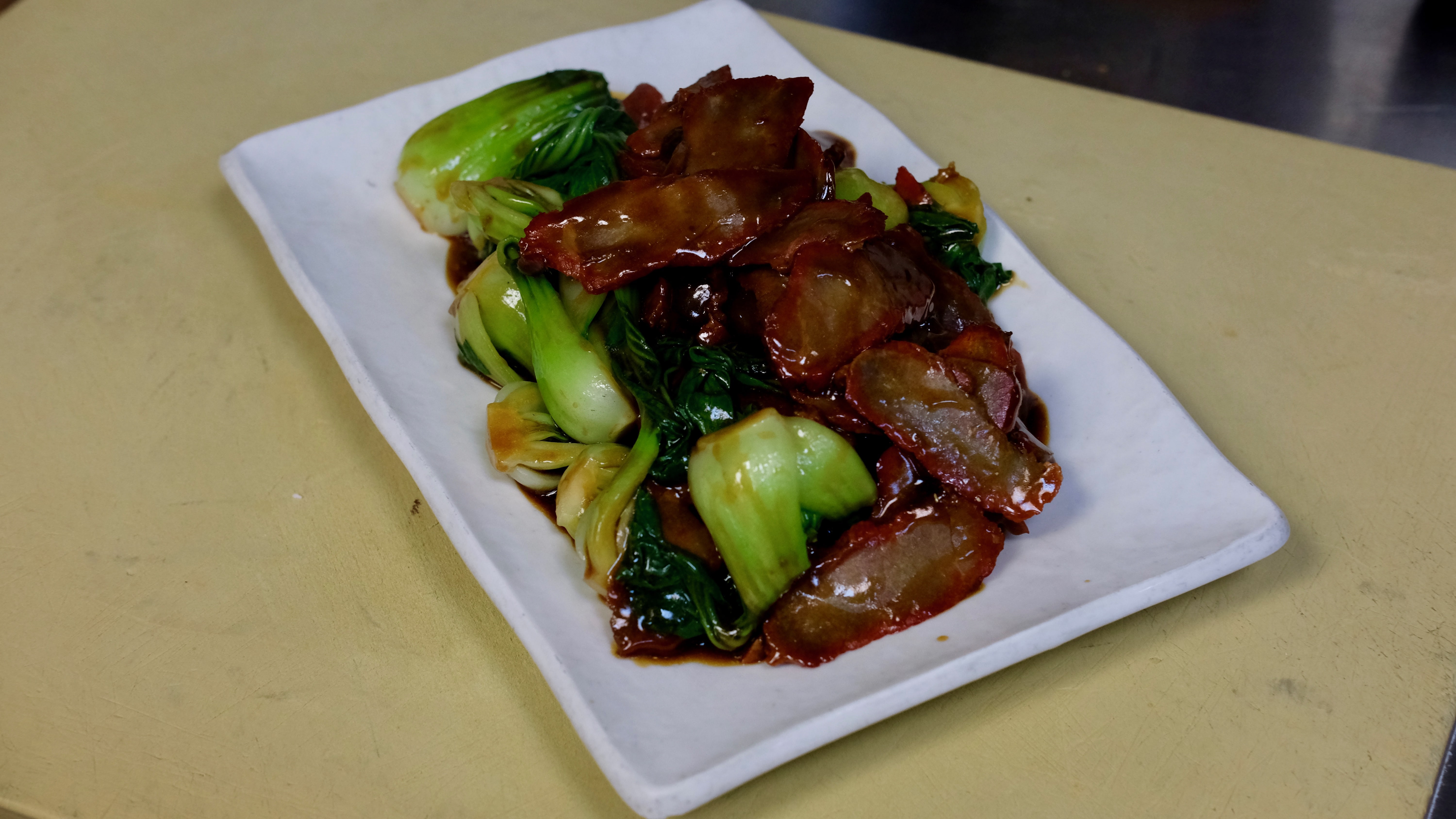 Order 74. Sauteed Roast Pork with Bok Choy food online from Ollie's Sichuan store, New York on bringmethat.com