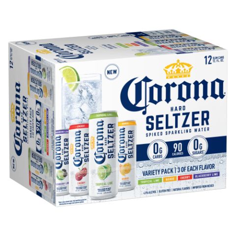 Order Corona Seltzer Variety 12pk 12z food online from 7-Eleven store, Evans Mills on bringmethat.com