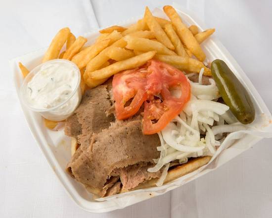 Order Gyro Plate food online from Jj Fish & Chicken store, Justice on bringmethat.com