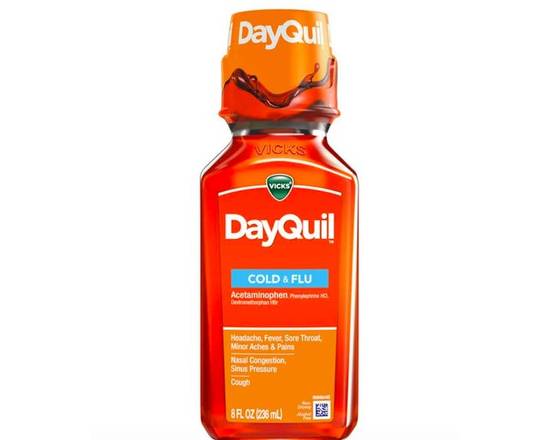 Order DayQuil Cold&Flu 8 oz  food online from McLean Ave Pharmacy store, Yonkers on bringmethat.com