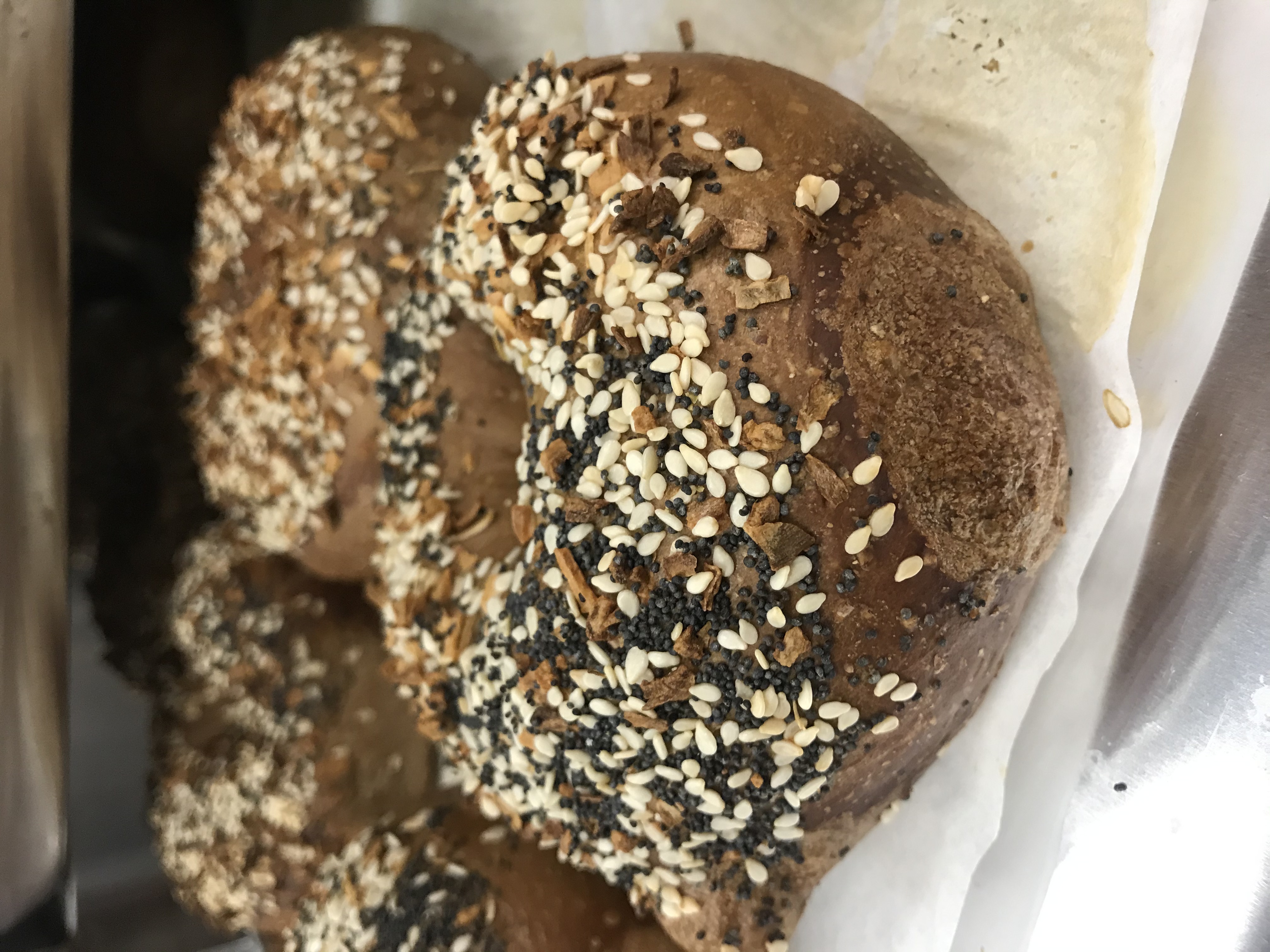 Order Whole Wheat Everything Bagel food online from Sam Bagels store, Los Angeles on bringmethat.com