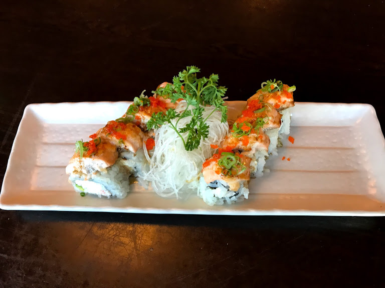 Order Baked Salmon Special Roll food online from Sushi Nori store, Escondido on bringmethat.com