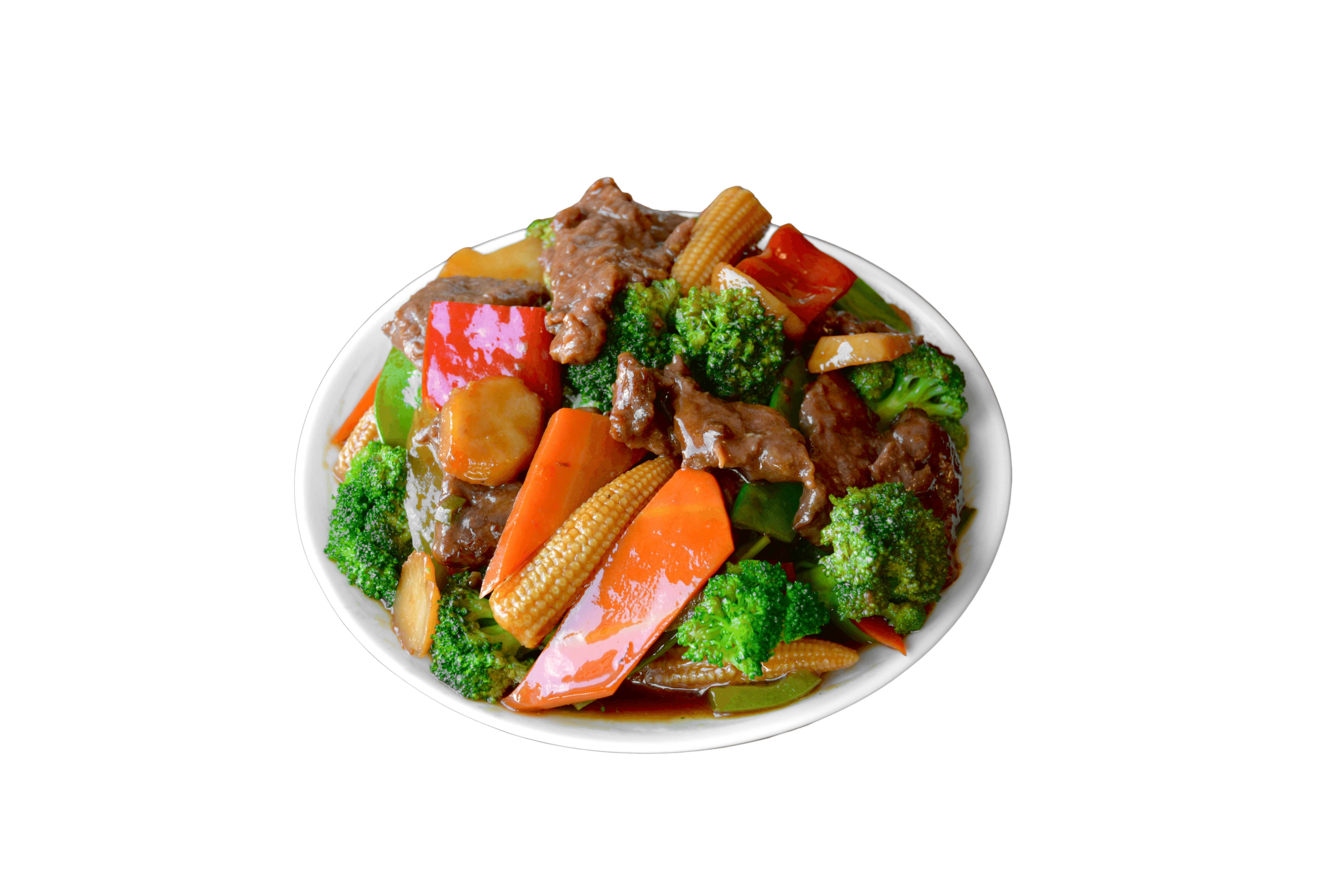 Order Beef with Mixed Vegetables food online from Halal China Kitchen Plus store, Jamaica on bringmethat.com