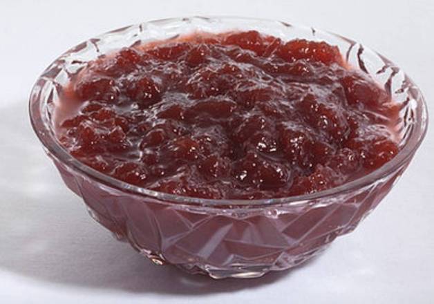 Order Cranberry Sauce (1/2 pt) food online from Harrows Chicken Pies- Medford store, Medford on bringmethat.com