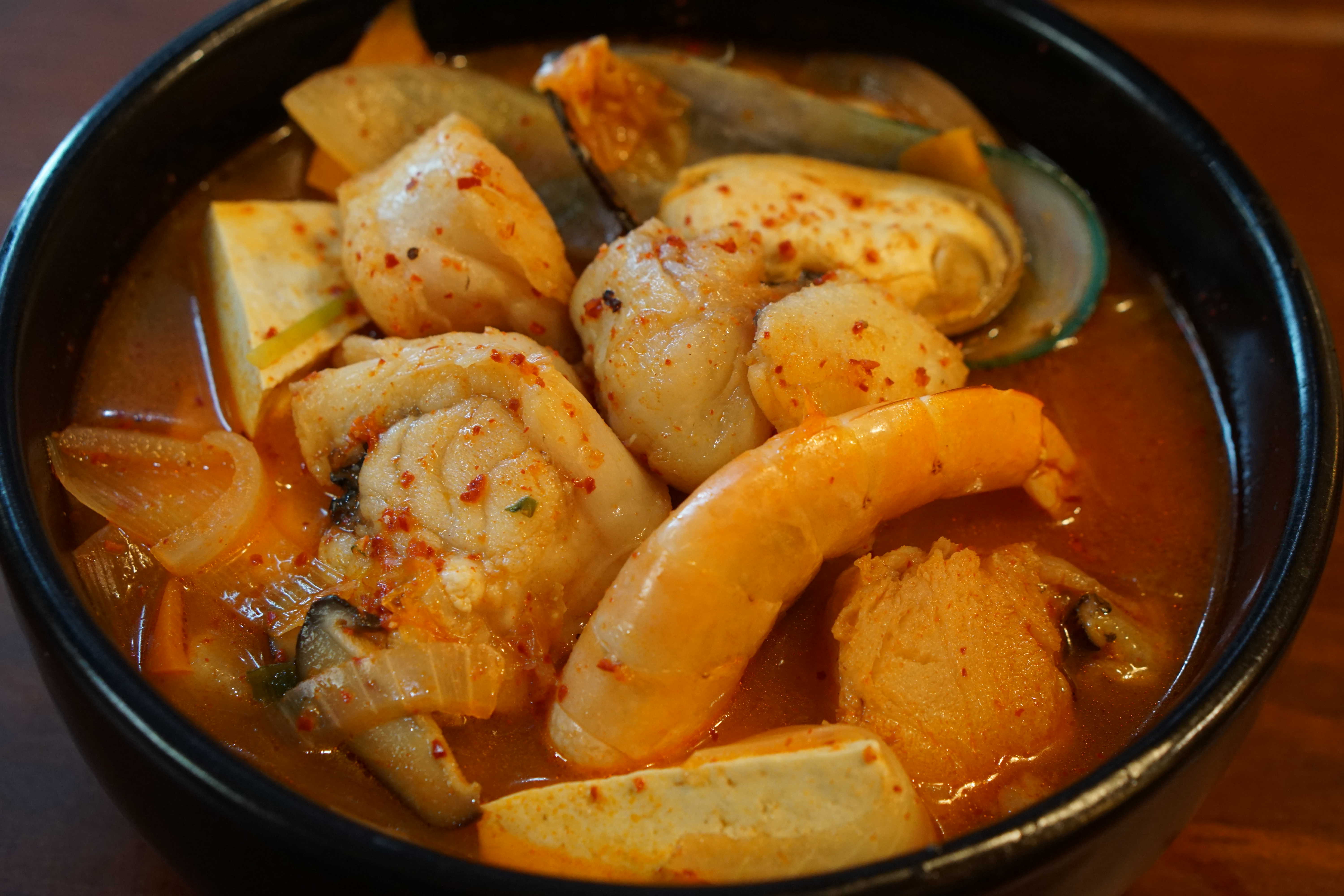 Order T9. Monkfish Stew food online from Mg Tofu House store, Los Angeles on bringmethat.com