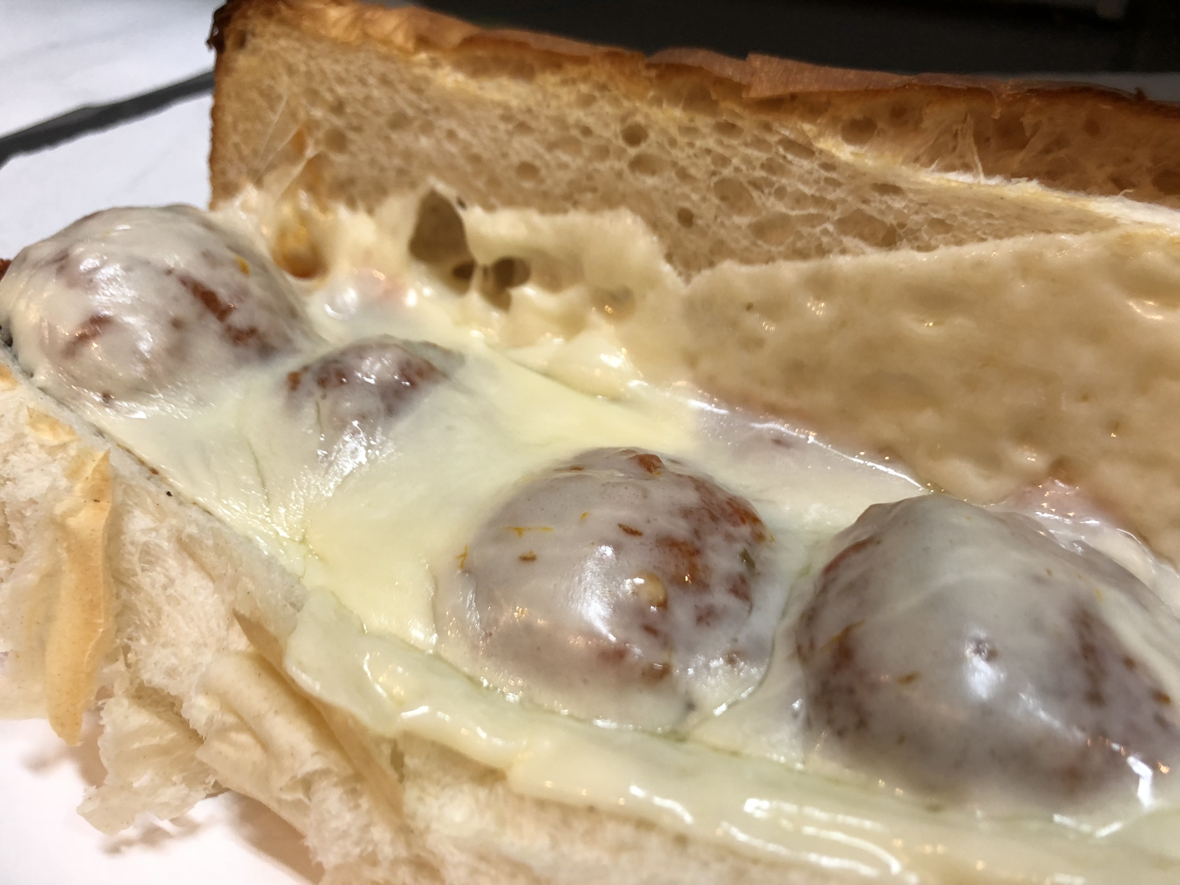 Order Meatball and Cheese Hot Grinder food online from Husky Pizza store, Coventry on bringmethat.com
