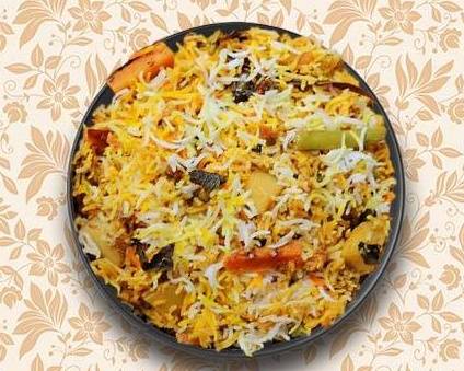 Order Veg-e-Biryani food online from Greens and Grains store, Chantilly on bringmethat.com