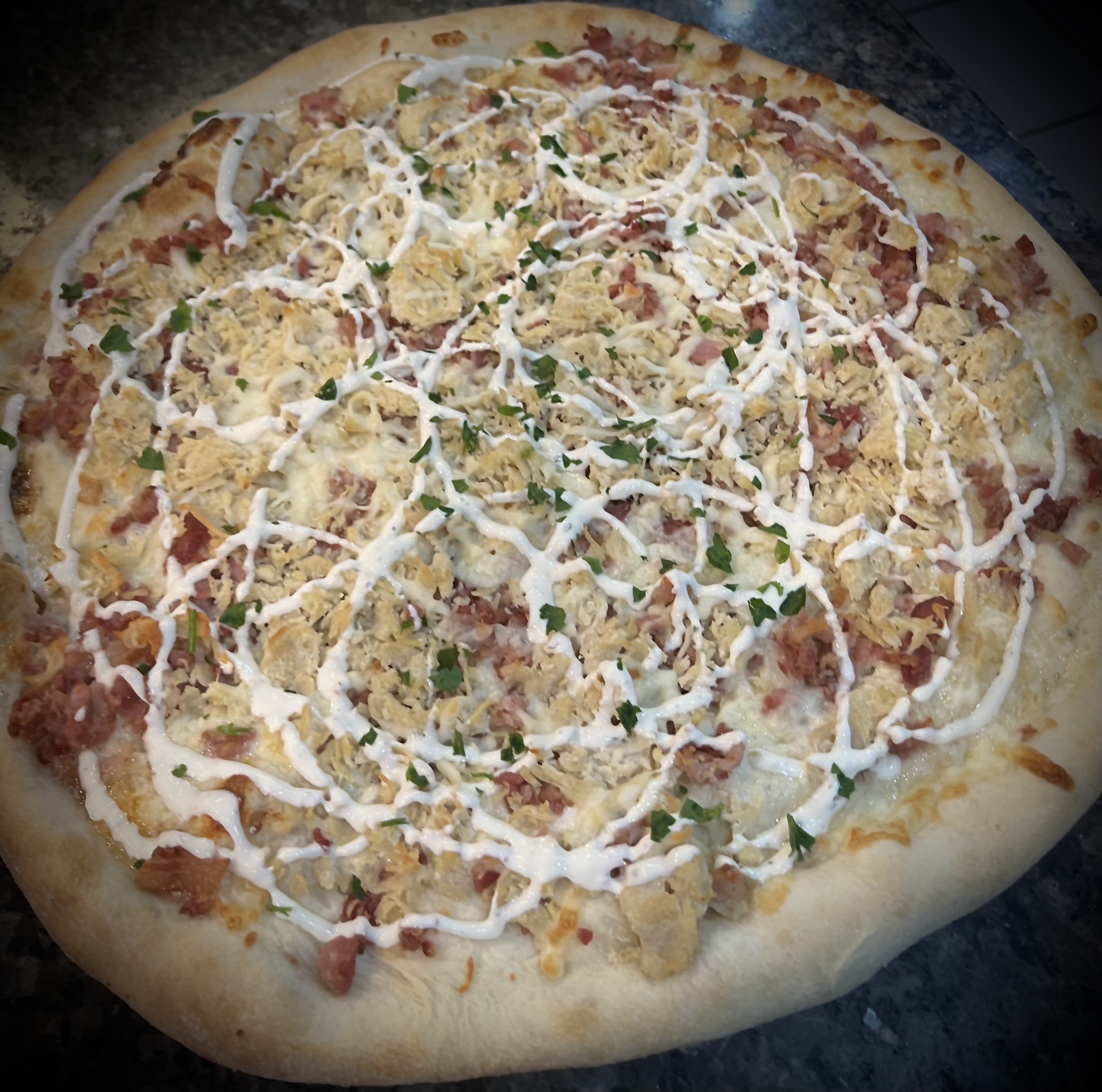 Order Chicken Bacon Ranch Pizza food online from Margherita Pizzeria store, Reading on bringmethat.com