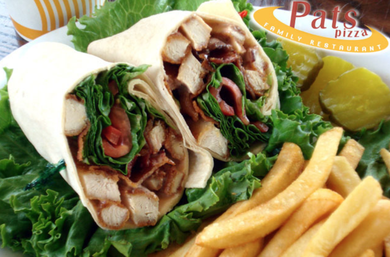 Order Spicy Buffalo Chicken Wrap food online from Pat Pizza Family Restaurant store, Wilmington on bringmethat.com