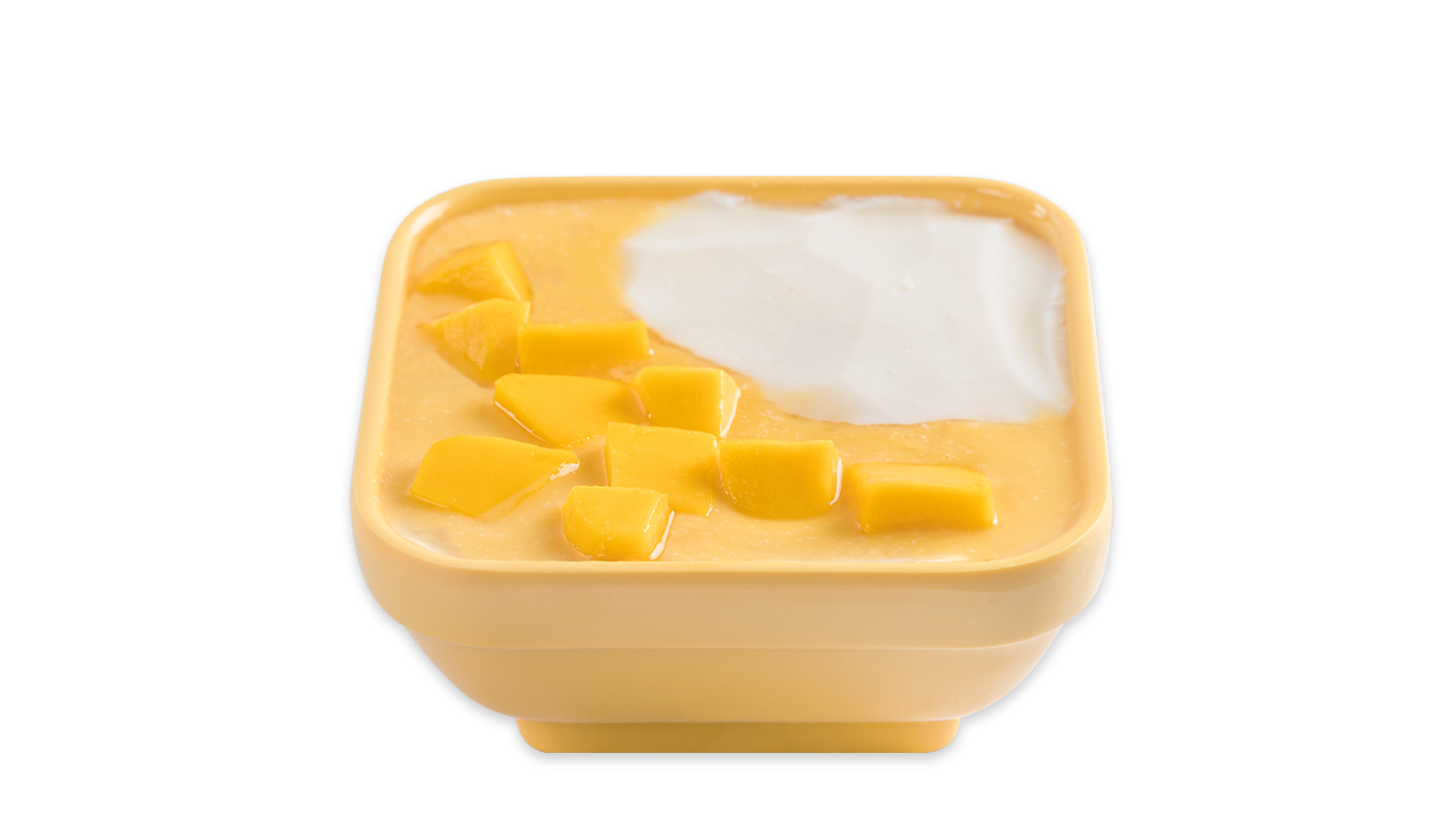 Order M6. Mango Coco Tofu Pudding food online from Sweethoney Dessert store, Colma on bringmethat.com