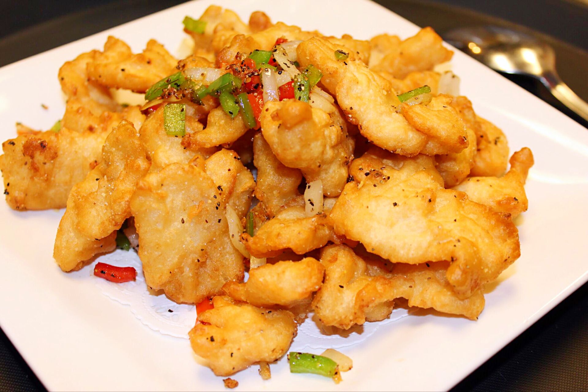 Order S07. Salt Pepper Fried Fish food online from Red Corner China Diner store, Midvale on bringmethat.com