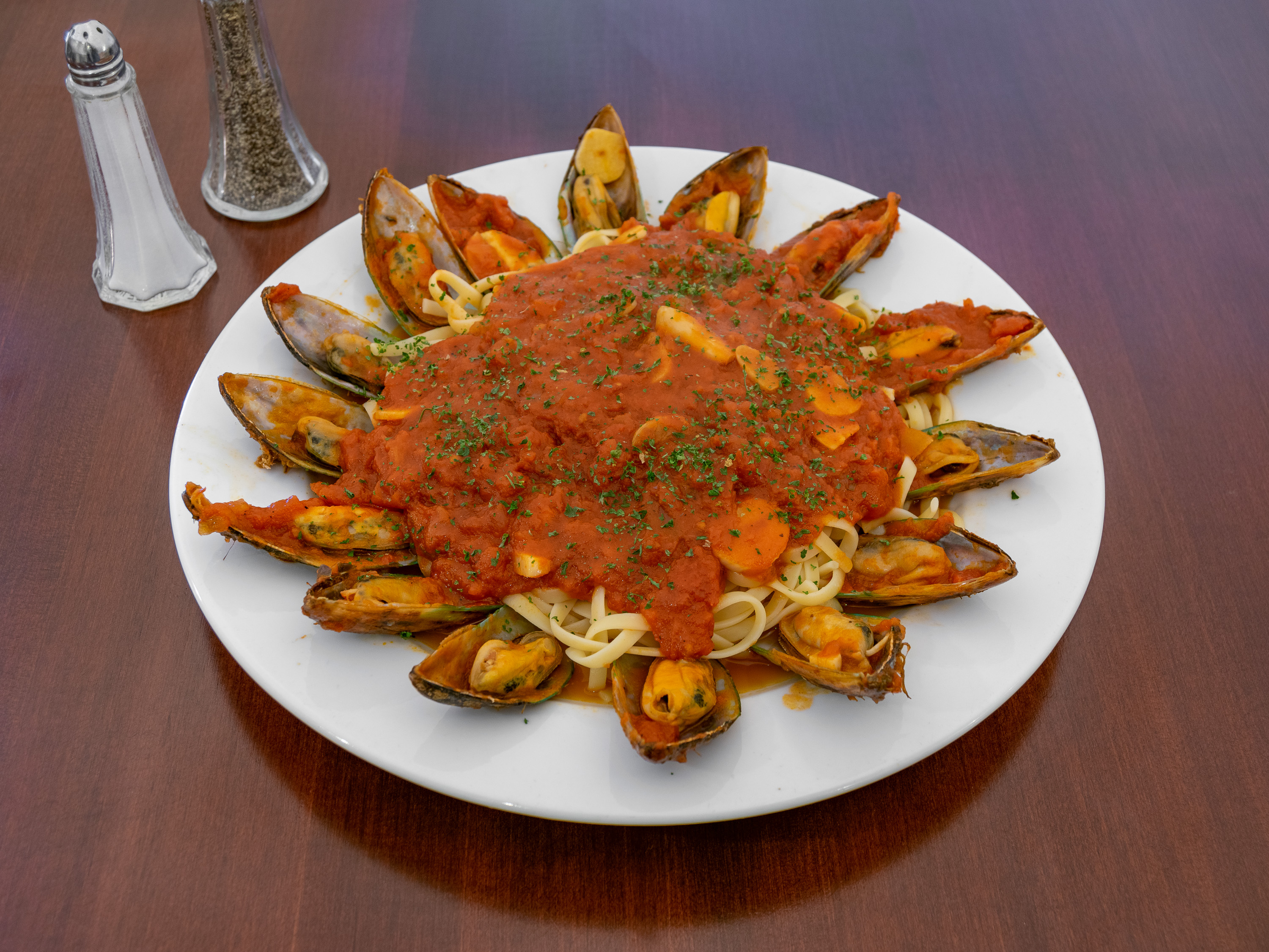 Order Spaghetti with Mussels food online from Denville Pizza store, Denville on bringmethat.com