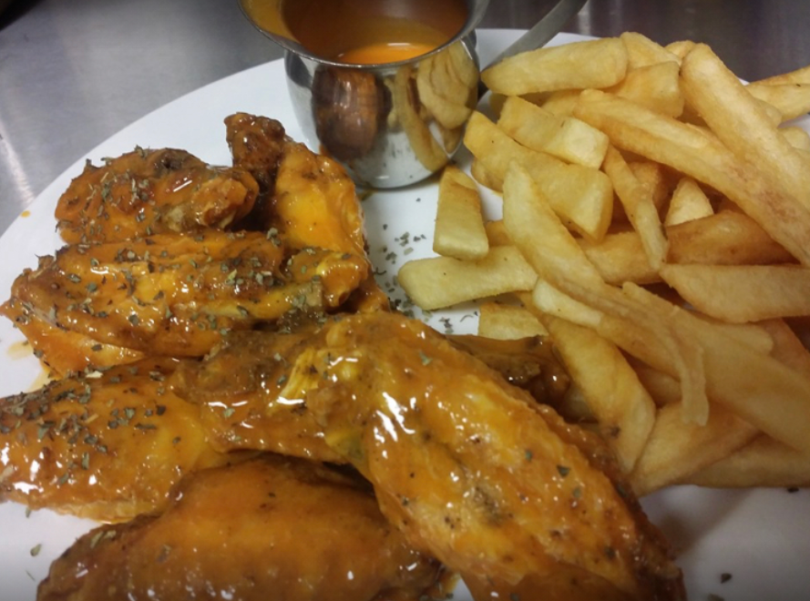 Order Glow Wings with Fries food online from Glow Bar Atl store, Lithonia on bringmethat.com