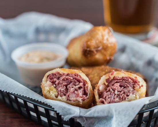 Order Irish Egg Rolls + Choice of Burgers food online from Kenny Tavern store, Cleveland on bringmethat.com