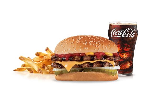 Order Double Cheeseburger Combo food online from Hardee's 1637 store, Kinston on bringmethat.com
