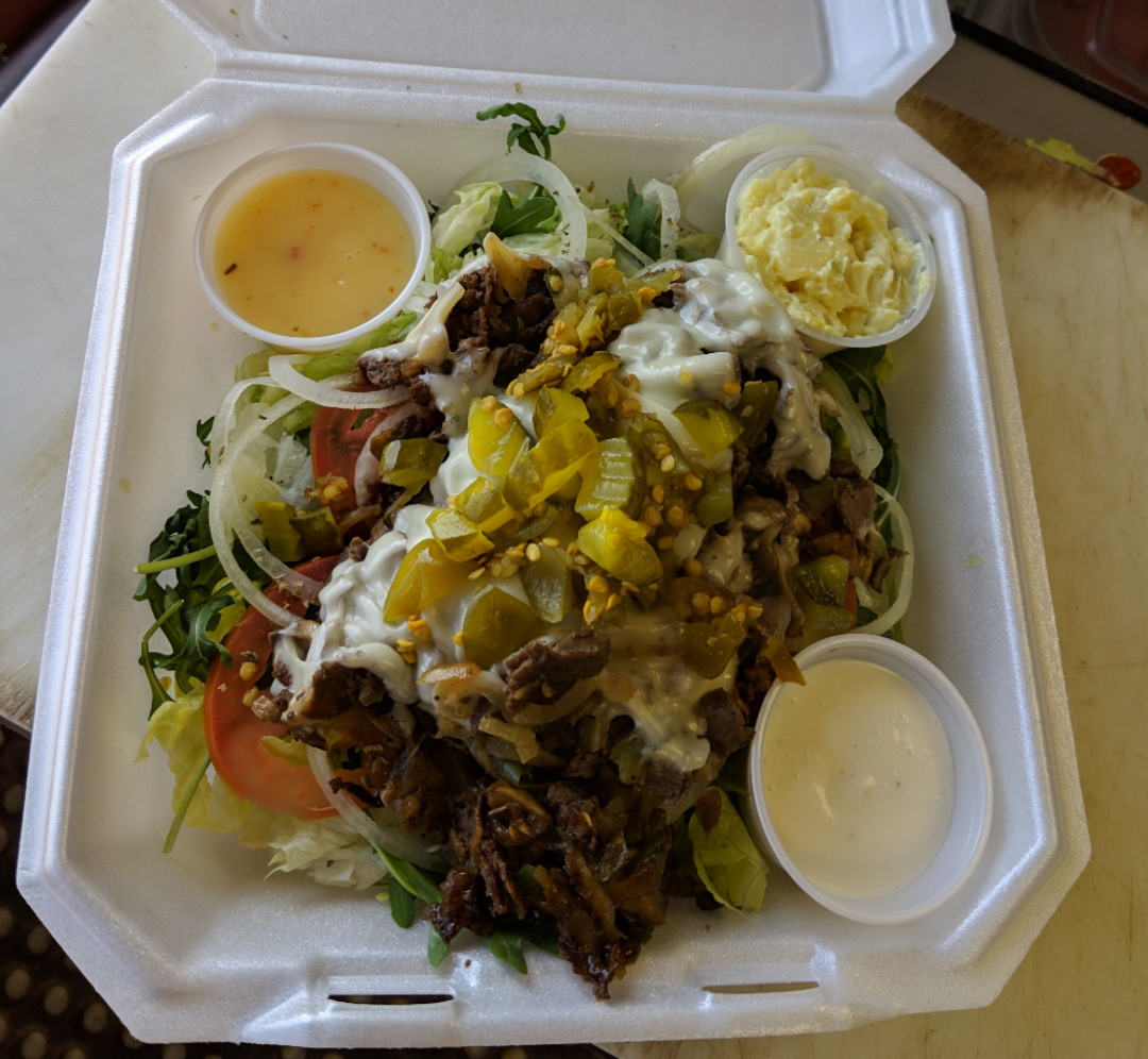 Order Salad food online from Marco Polo Cheesesteaks store, New Braunfels on bringmethat.com