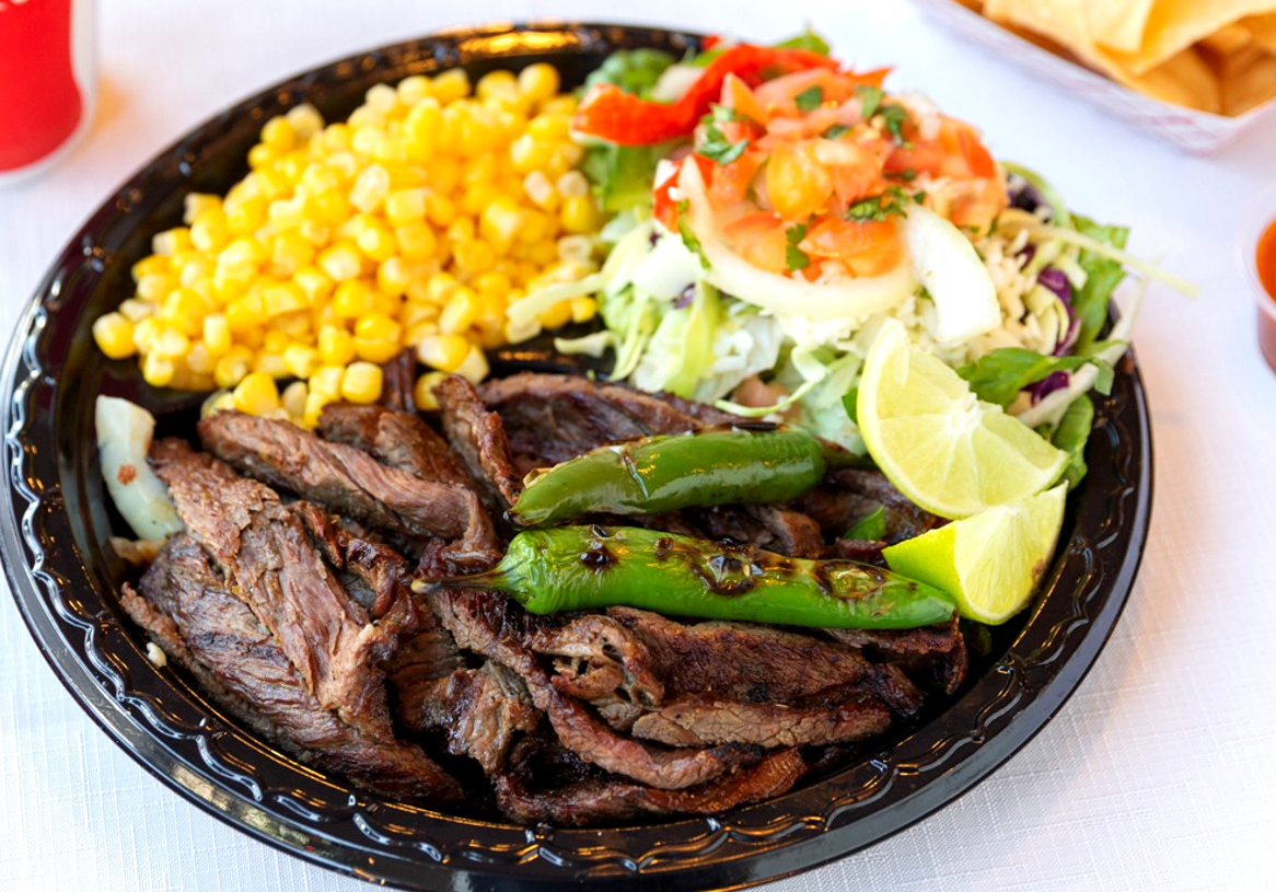 Order #6 Carne Asada Combo food online from Taco Plus store, Los Angeles on bringmethat.com