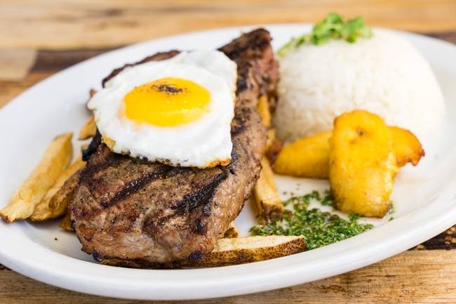 Order Poor Man's Steak food online from El Mono | Fresh Flavors of Peru store, El Cerrito on bringmethat.com