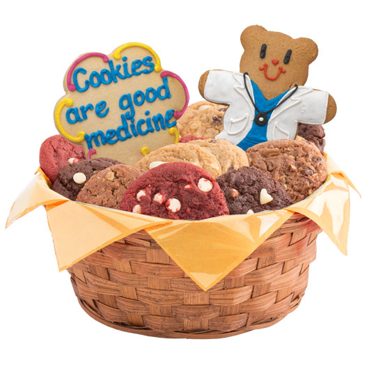 Order W264. Cookies are Good Medicine Basket food online from Cookies By Design store, Naperville on bringmethat.com