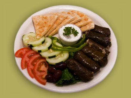 Order Dolmades Yalazanzi Appetizer food online from Troy Greek Restaurant store, San Diego on bringmethat.com