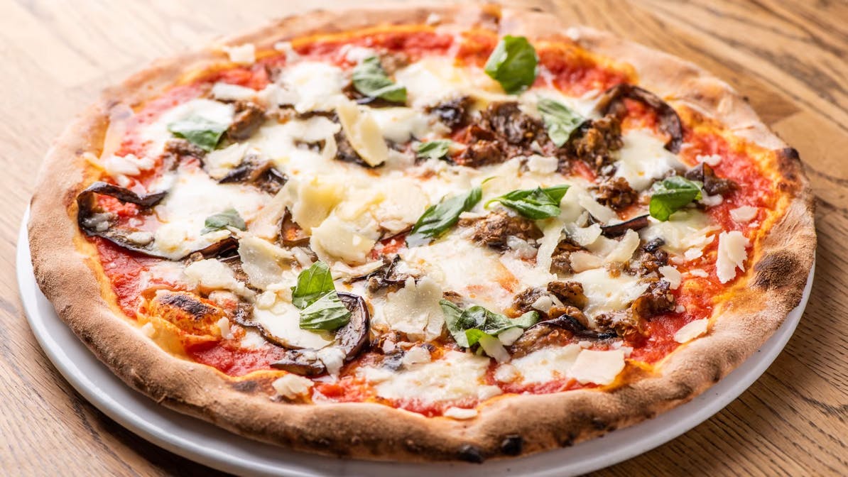 Order Parmigiana Pizza - Individual 12" food online from Broccolino Pizza store, Brooklyn on bringmethat.com