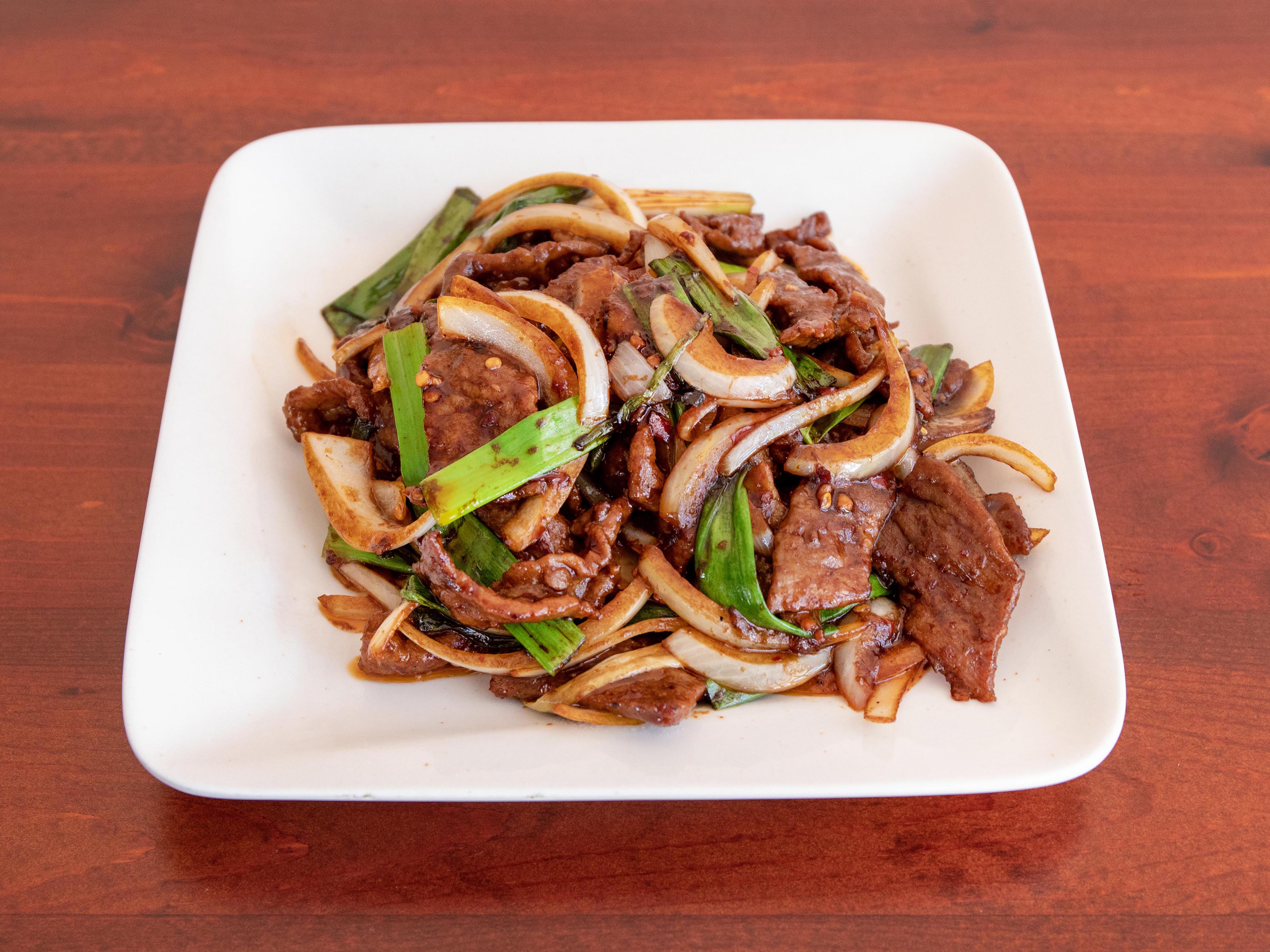 Order D02. Mongolian Beef food online from House of Hunan store, San Francisco on bringmethat.com