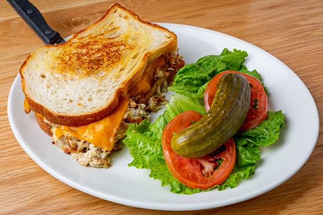 Order Open Faced Tuna Melt #25 food online from Katz's Deli and Bar store, Houston on bringmethat.com