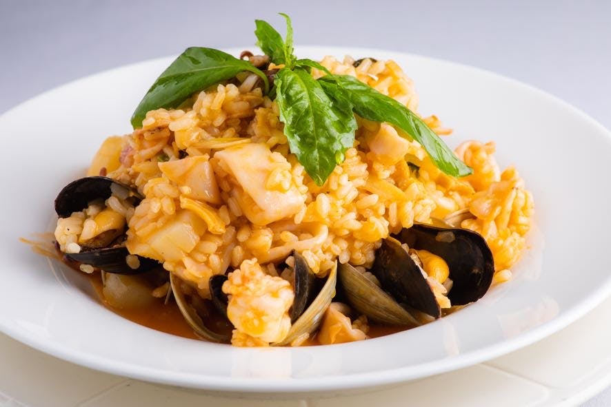 Order Seafood Risotto - Risotto & Homemade Pasta food online from Chazz Palminteri Italian Restaurant store, White Plains on bringmethat.com