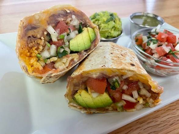 Order Veggie Burrito food online from Taco Bout It store, North Plainfield on bringmethat.com