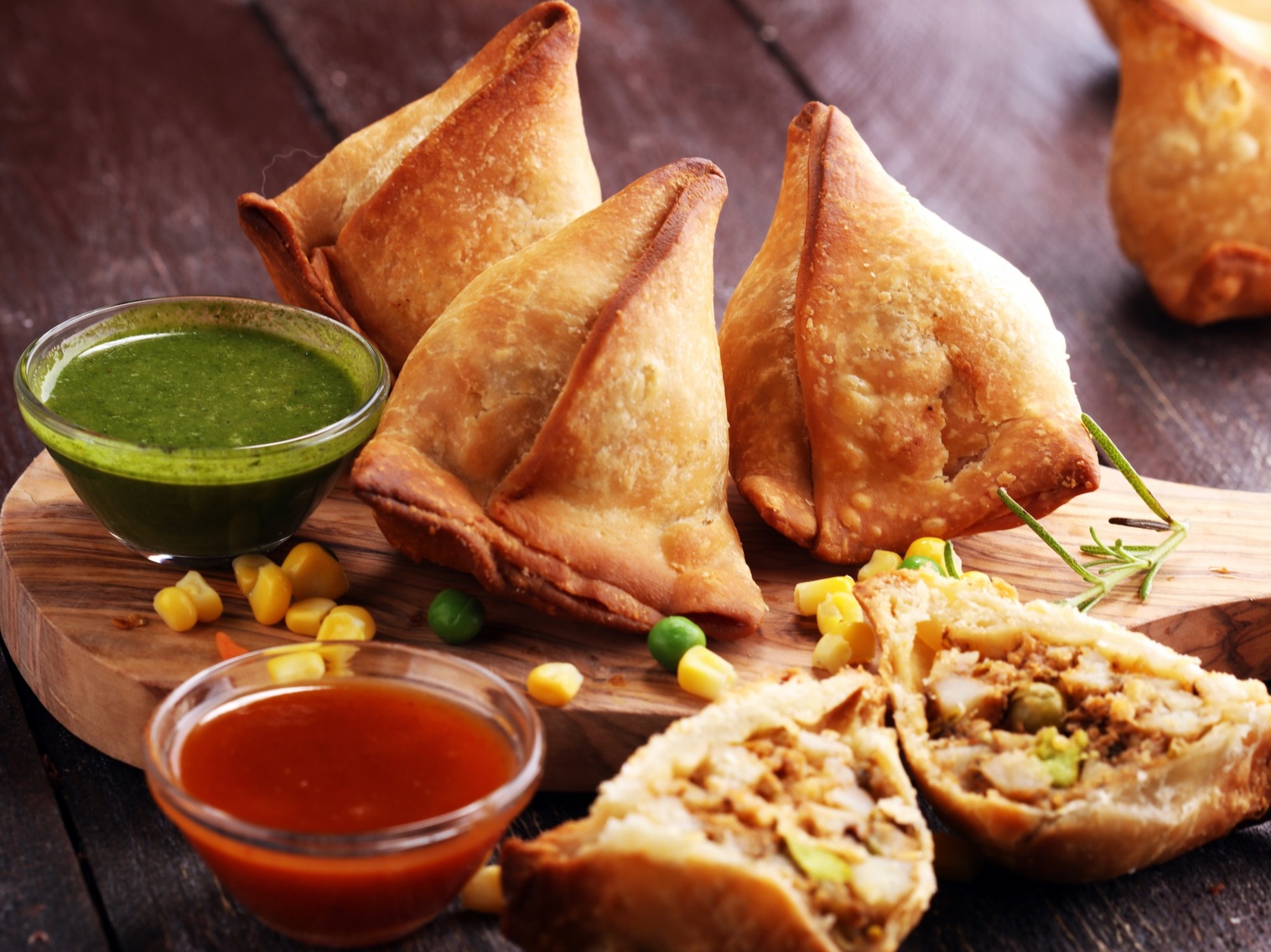 Order CHICKEN SAMOSA food online from Thali Of India store, Rochester on bringmethat.com