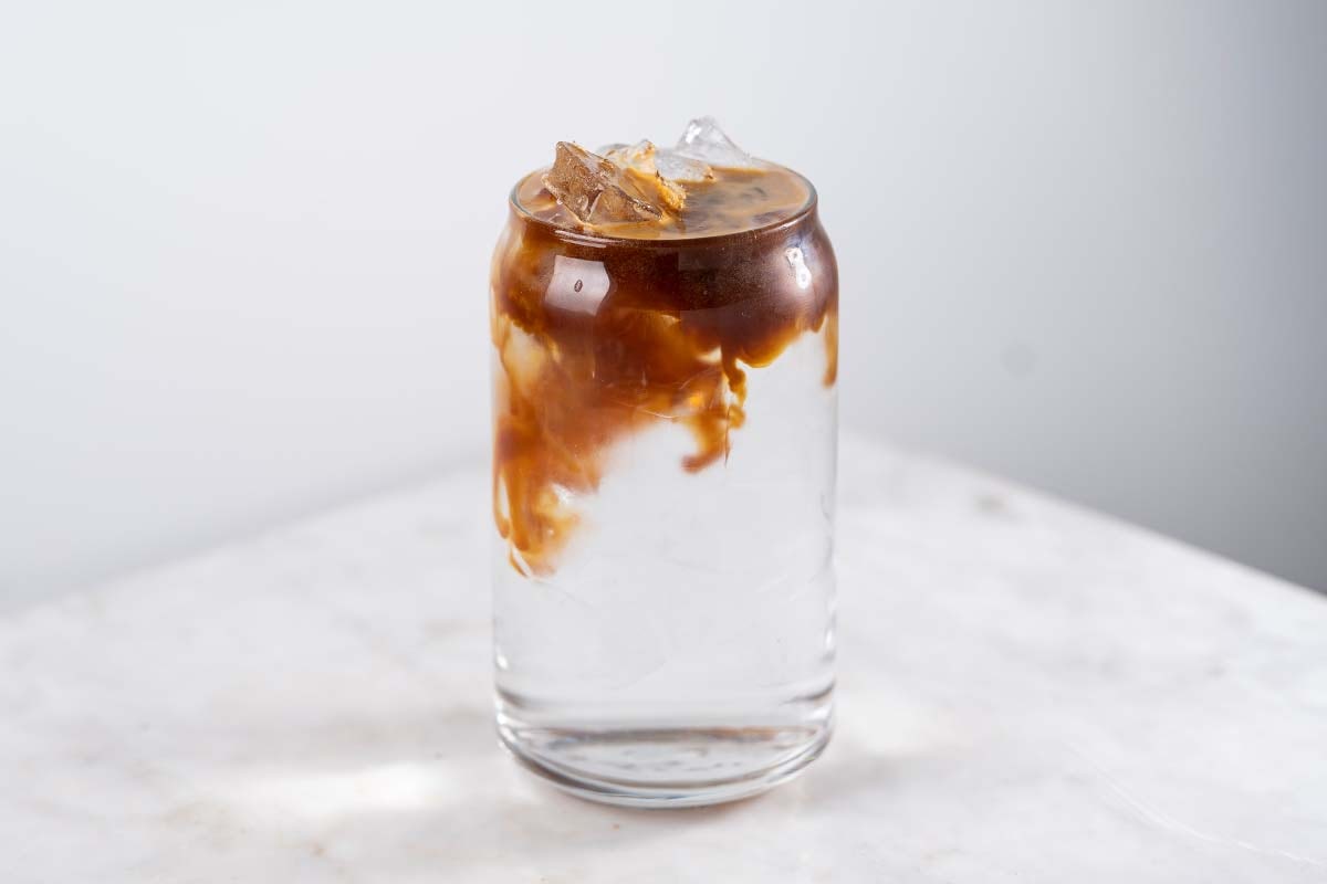 Order Iced Long Black food online from Coffee shop store, New York on bringmethat.com