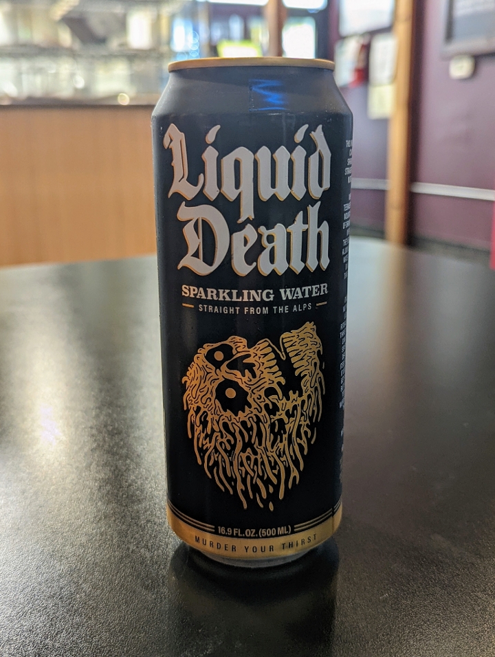 Order Liquid Death - Sparkling food online from Sparky Pizza store, Portland on bringmethat.com