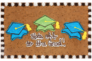 Order Hats Off to the Grad Cookie Cake food online from American Deli on Broad St. store, Athens on bringmethat.com