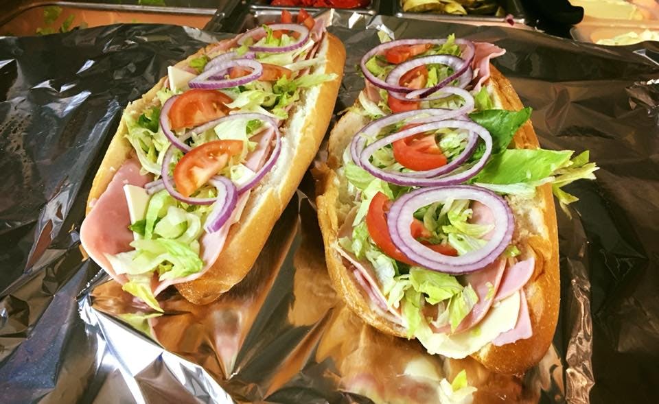 Order #1 Ham, Cheese & Salami Sandwich - Medium food online from Mama Pizza III store, Coplay on bringmethat.com