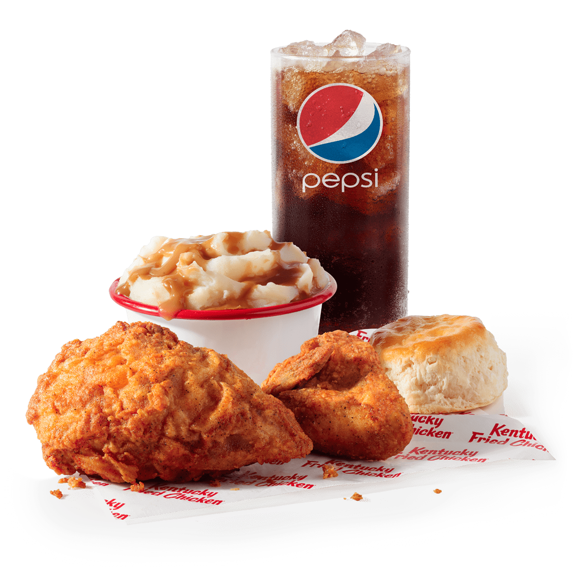 Order 2 pc. Breast & Wing Combo food online from Kfc store, Fairbanks on bringmethat.com